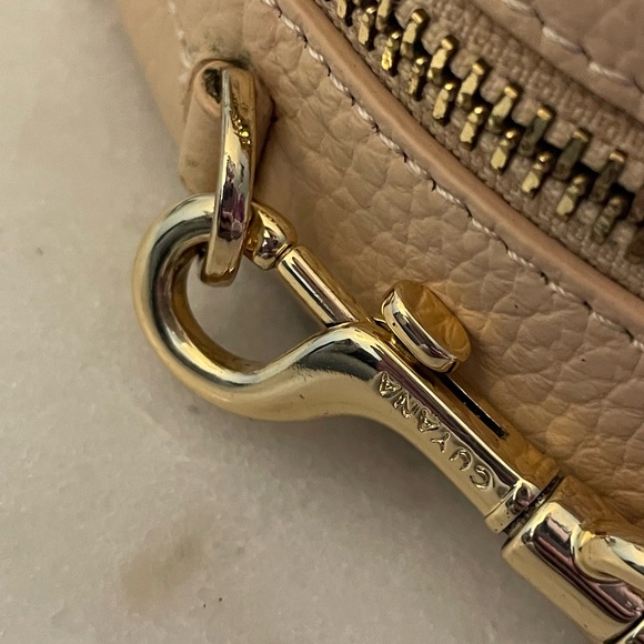 Cuyana pale pink/tan circle Leather Crossbody Bag - Picture 9 of 16